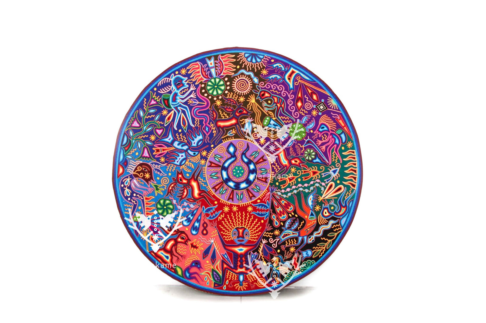 Nierika de Estambre Huichol - Jícara - 120 cm.