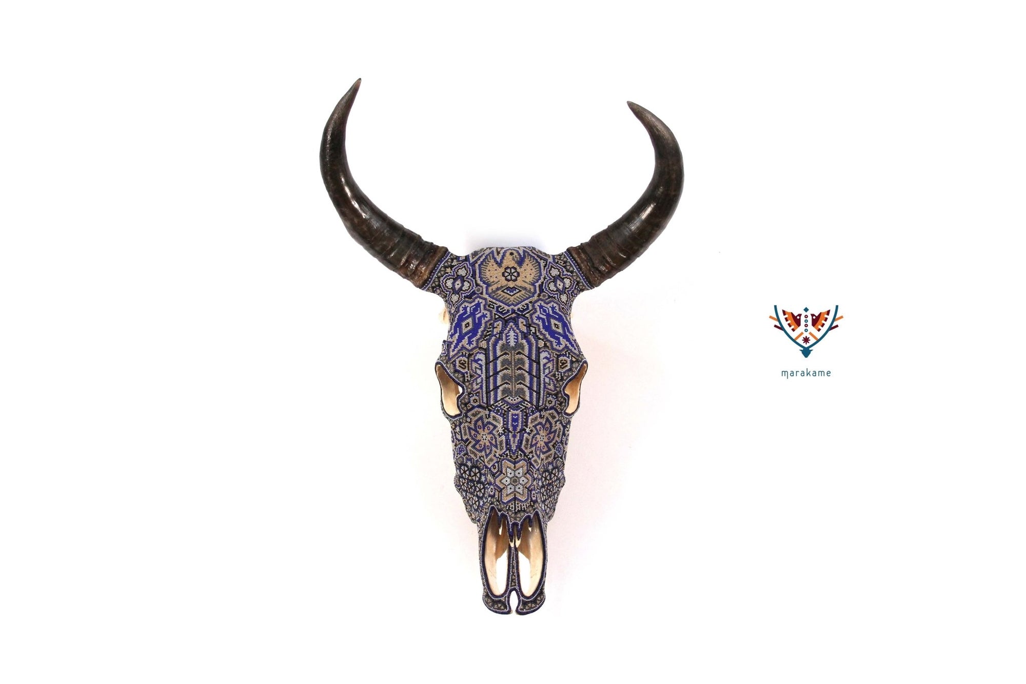 Cráneo Huichol - Tuutú III - Arte Huichol - Marakame