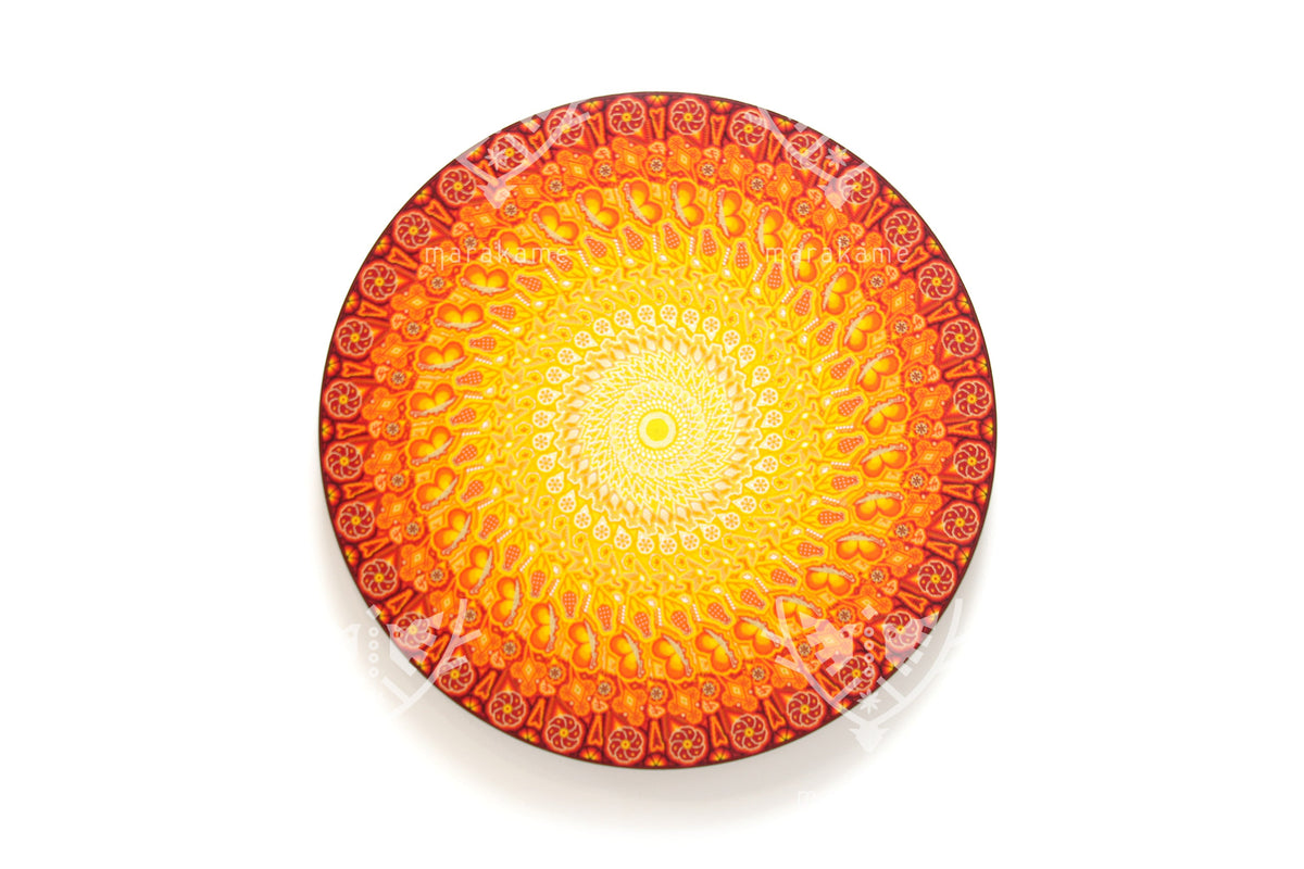 Nierika de micro chaquira Círculo Huichol - Remolino Tatewari - 90 cm.
