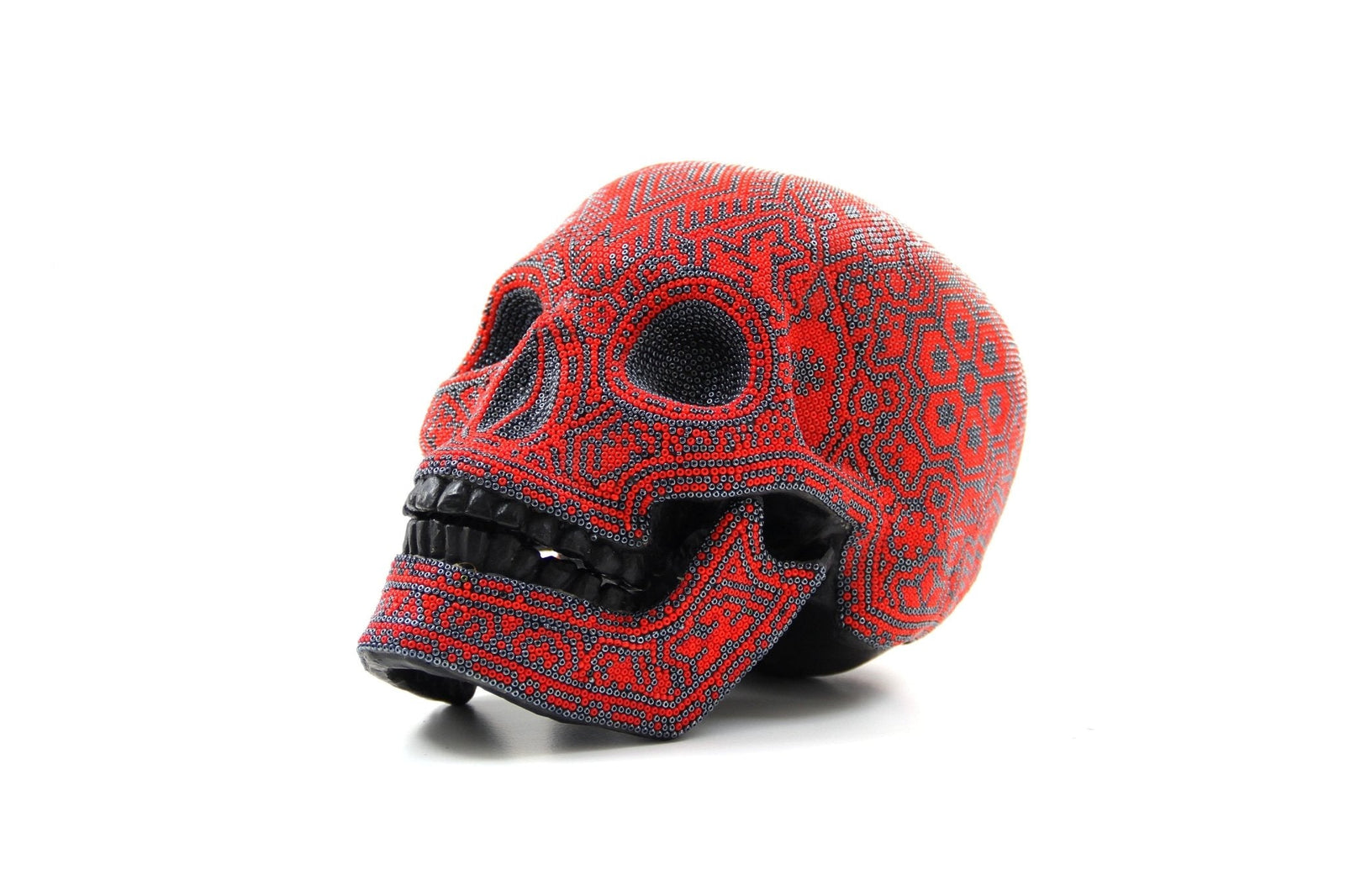 Calavera Huichol - Tatewari - Arte Huichol - Marakame