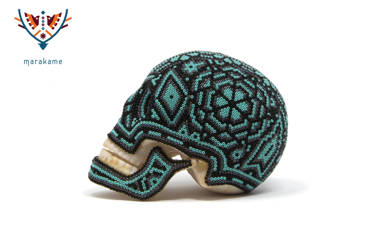 Calavera Arte Huichol Mini - Waxiewe V