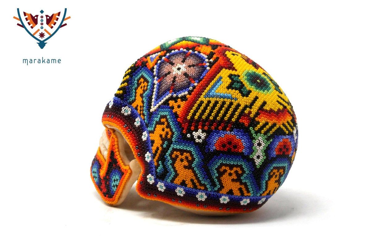 Calaverita Arte Huichol - Tzucu II - Arte Huichol - Marakame