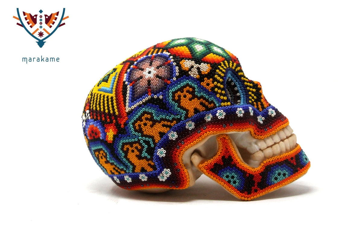 Calaverita Arte Huichol - Tzucu II - Arte Huichol - Marakame