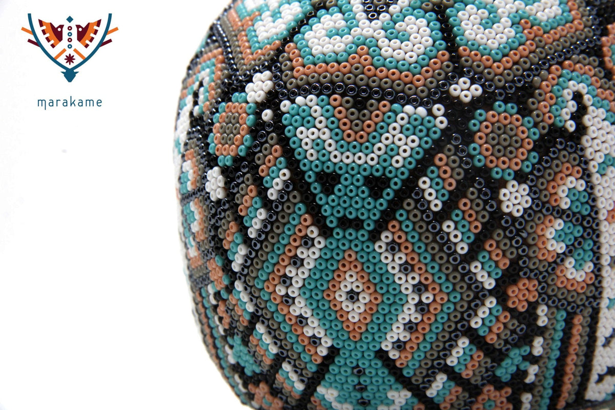Calaverita Arte Huichol - Tzucu III - Arte Huichol - Marakame
