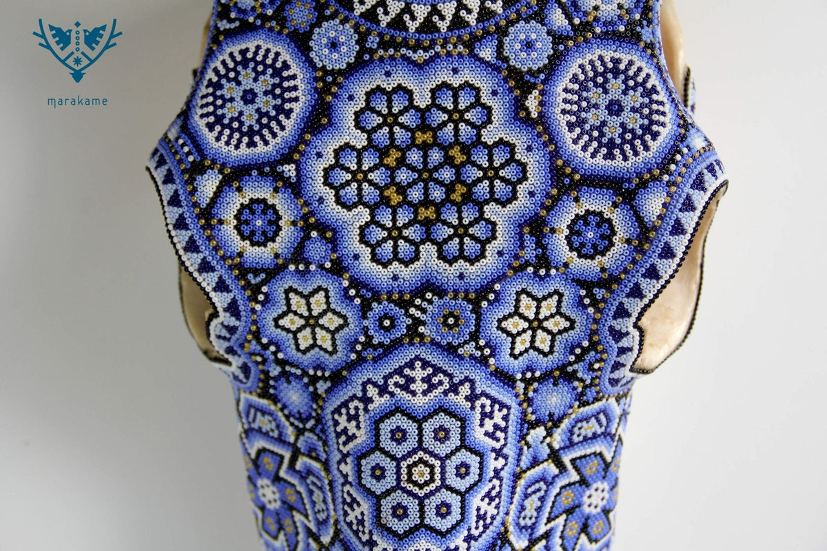 Cráneo de vaca Arte Huichol - Haramara - Arte Huichol - Marakame