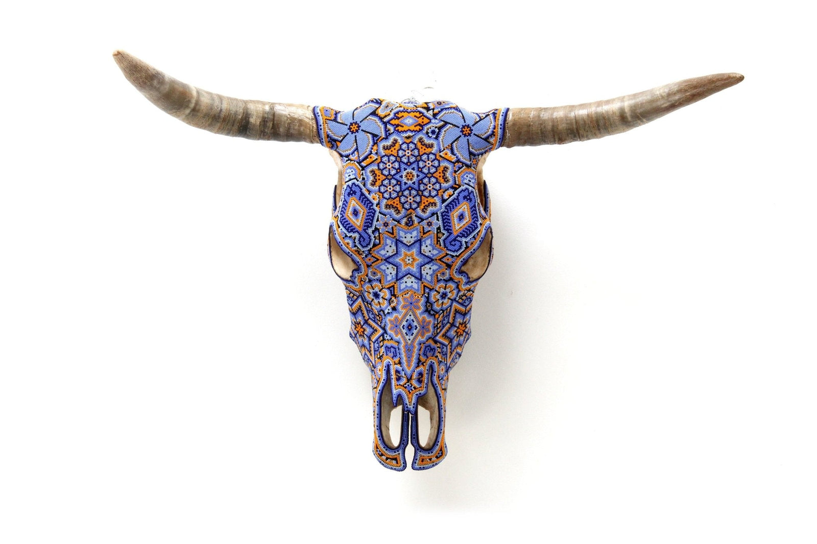 Craneo de vaca Arte Huichol - Kuruxikame - Arte Huichol - Marakame