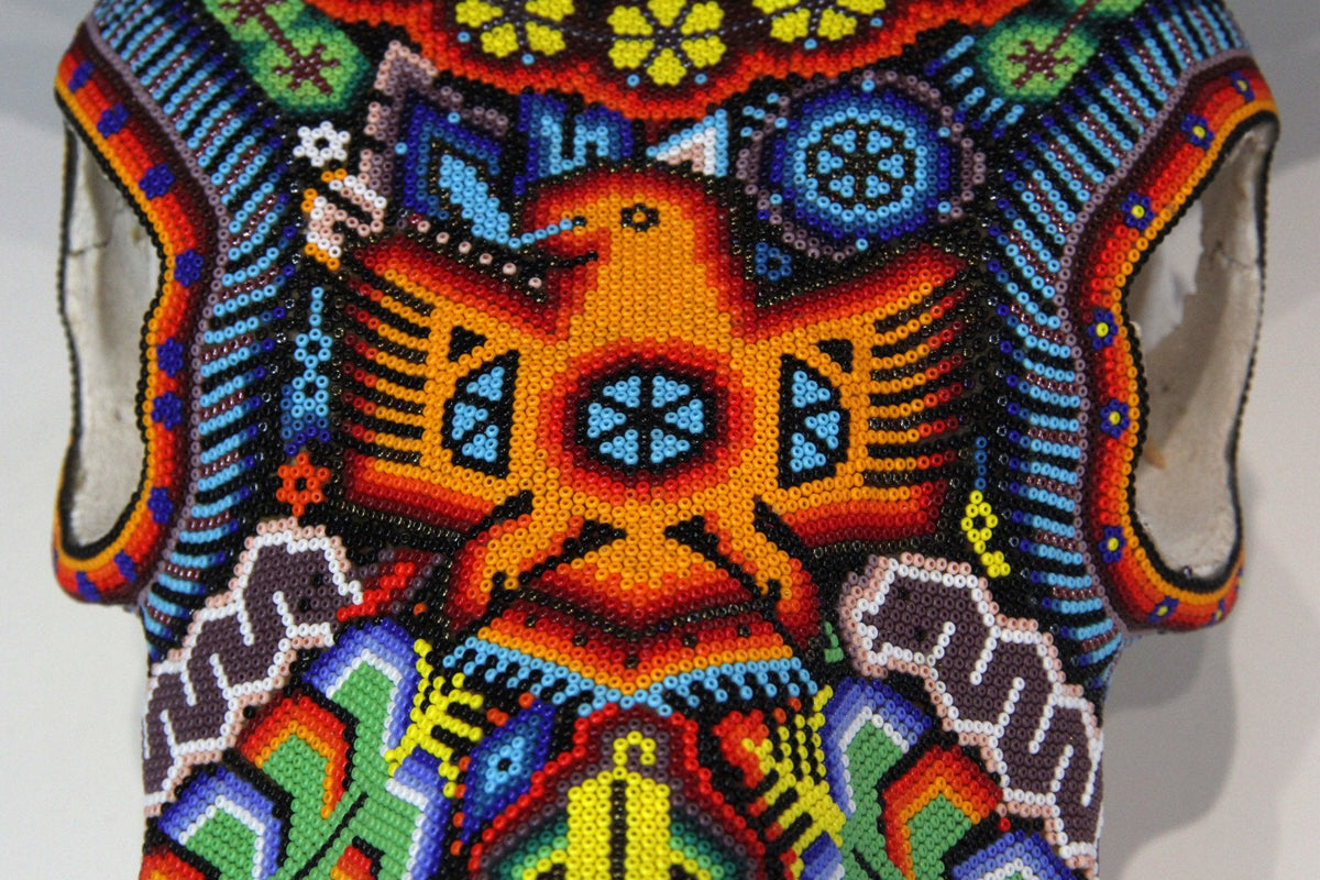 Craneo de vaca Arte Huichol - Wexik+a - Arte Huichol - Marakame