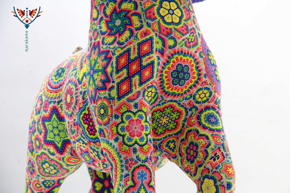 Escultura Arte Huichol - Cimarrón - Arte Huichol - Marakame