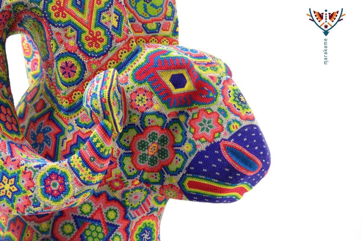 Escultura Arte Huichol - Cimarrón - Arte Huichol - Marakame