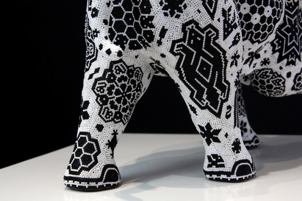 Escultura Arte Huichol - Elefante Xurawe - Arte Huichol - Marakame
