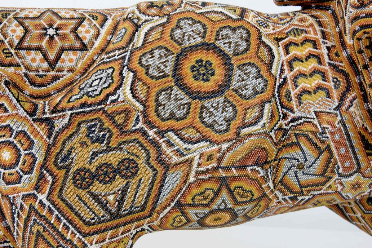 Escultura Arte Huichol - Jaguar - Maye - Arte Huichol - Marakame
