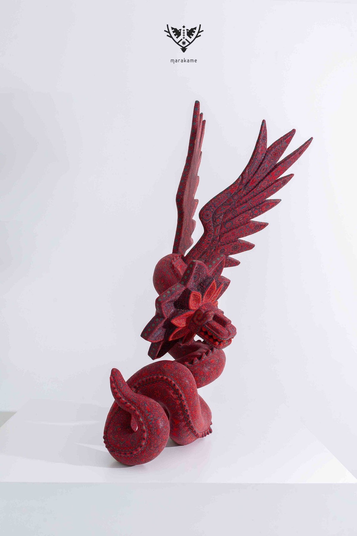 Escultura Arte Huichol - Quetzalcóatl - Arte Huichol - Marakame