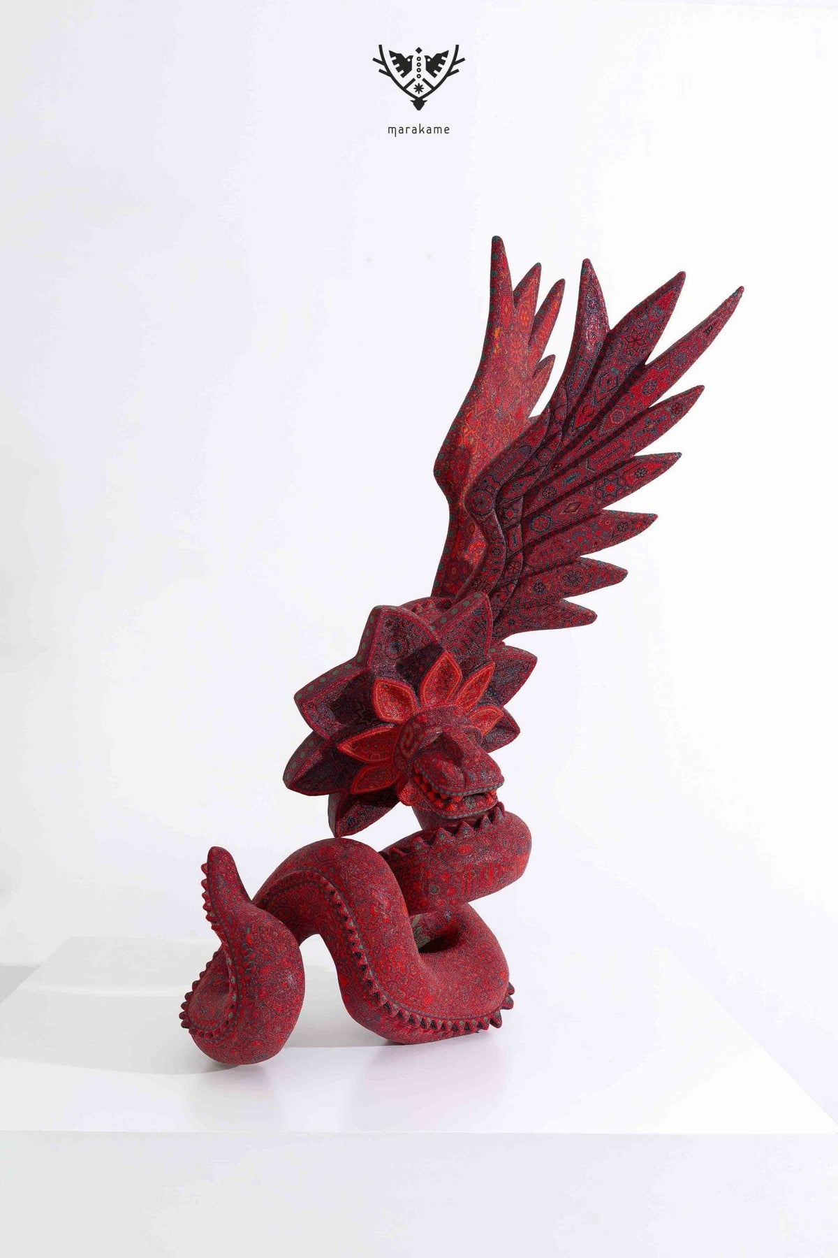 Escultura Arte Huichol - Quetzalcóatl - Arte Huichol - Marakame