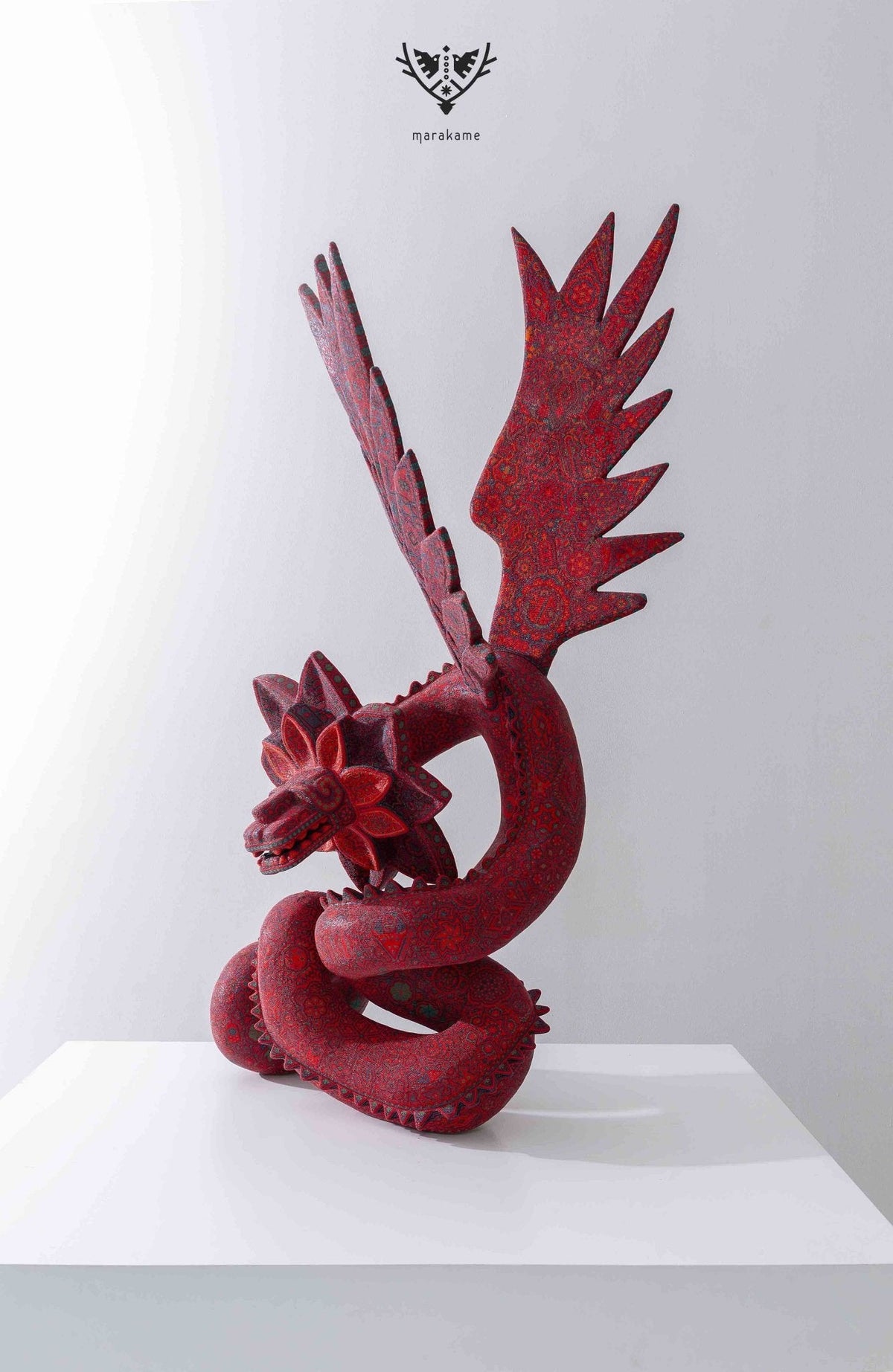 Escultura Arte Huichol - Quetzalcóatl - Arte Huichol - Marakame