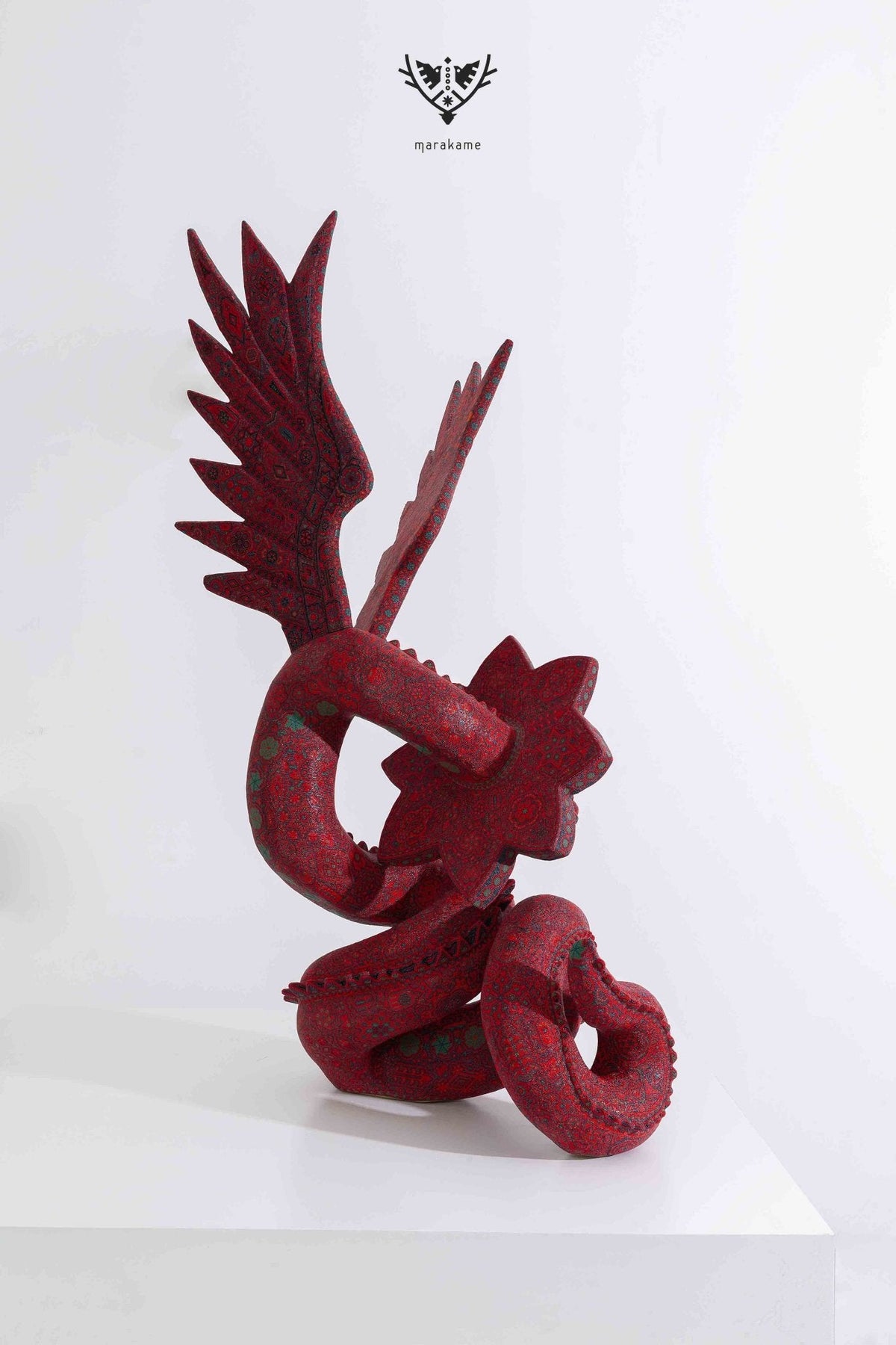 Escultura Arte Huichol - Quetzalcóatl - Arte Huichol - Marakame