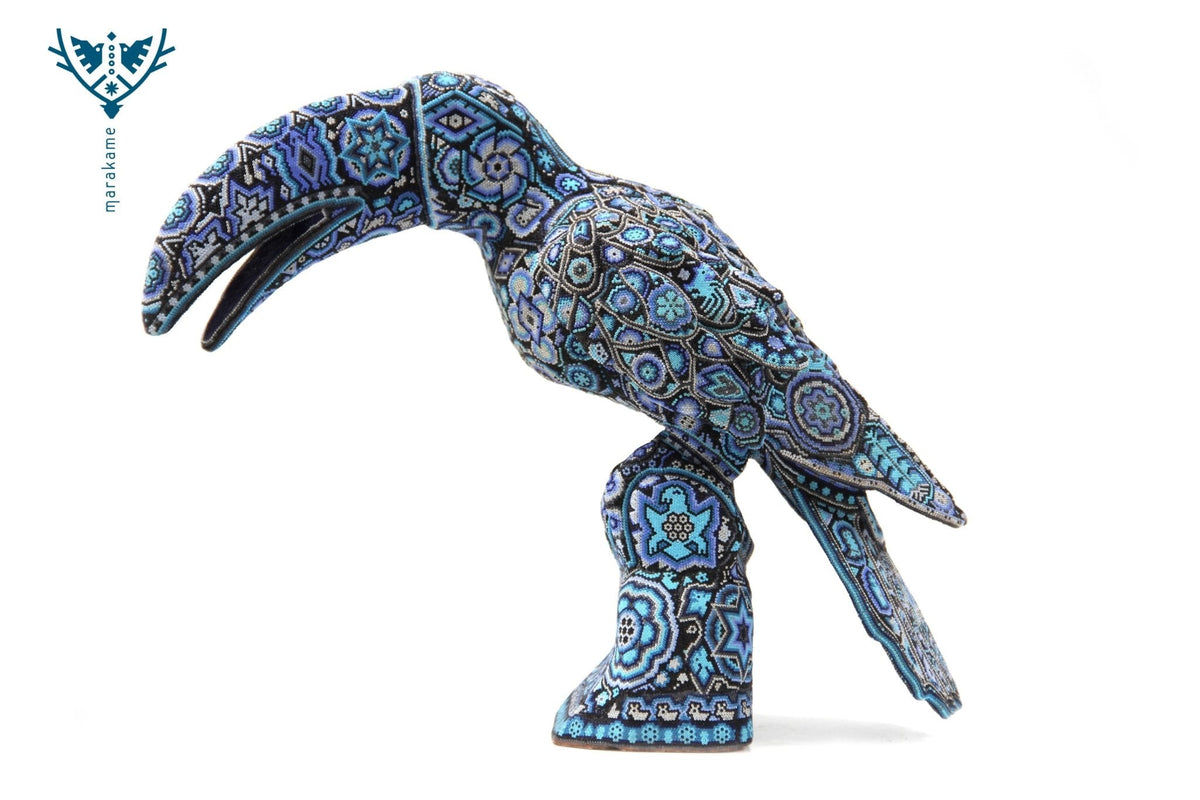 Escultura Arte Huichol - Tucán - Arte Huichol - Marakame