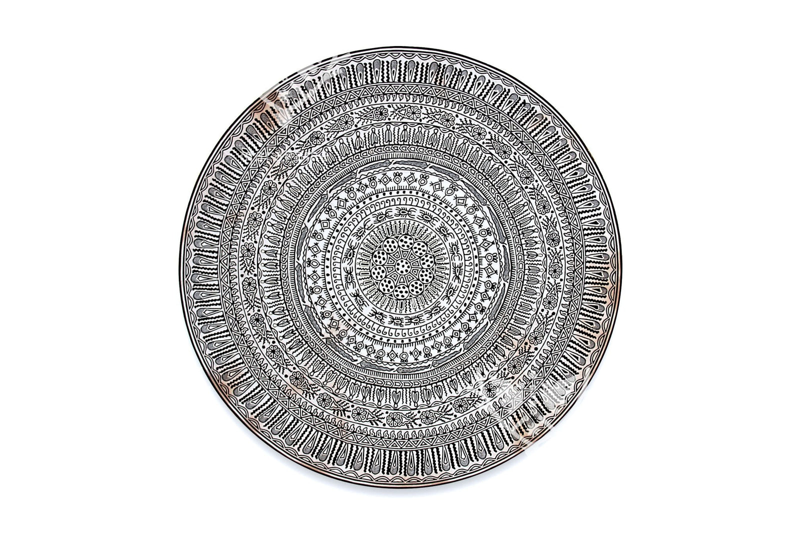 Nierika de Estambre Círculo Huichol - La chuparrosa empeyotada - 160 cm. - Arte Huichol - Marakame