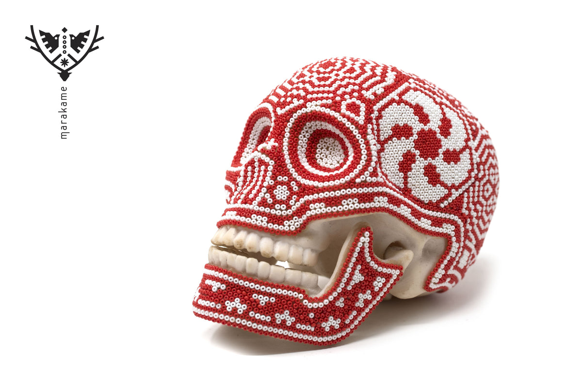 Calaverita Huichol - &quot;Itaiyame&quot; - Arte Huichol - Marakame