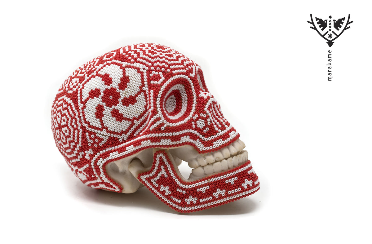 Calaverita Huichol - &quot;Itaiyame&quot; - Arte Huichol - Marakame