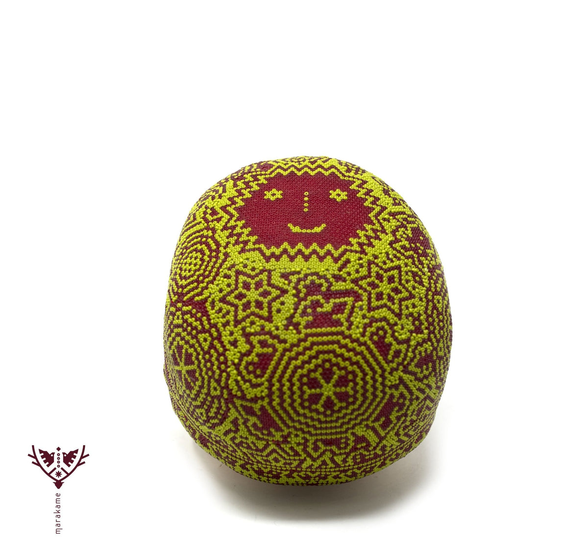 Calavera Huichol - Ewi - Arte Huichol - Marakame