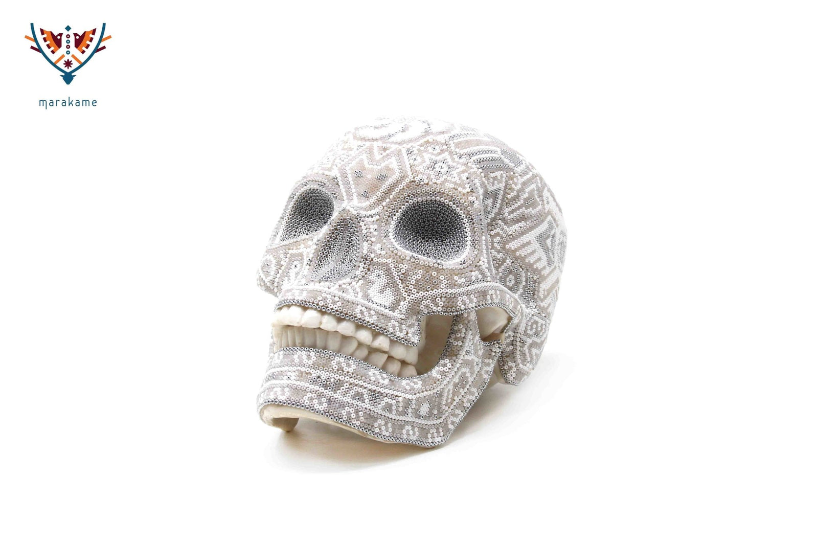 Calavera Huichol - Haramara I - Arte Huichol - Marakame