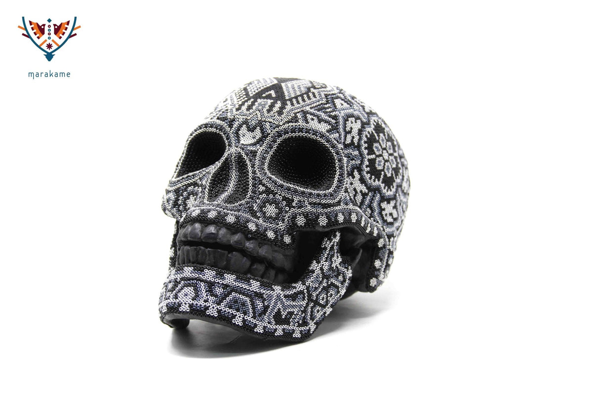 Calavera Huichol - Haramara III - Arte Huichol - Marakame