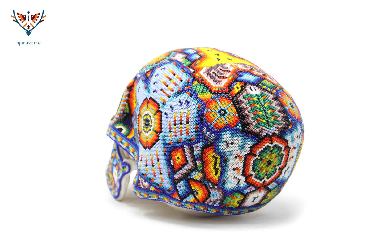 Calavera Huichol - K+pi I - Arte Huichol - Marakame