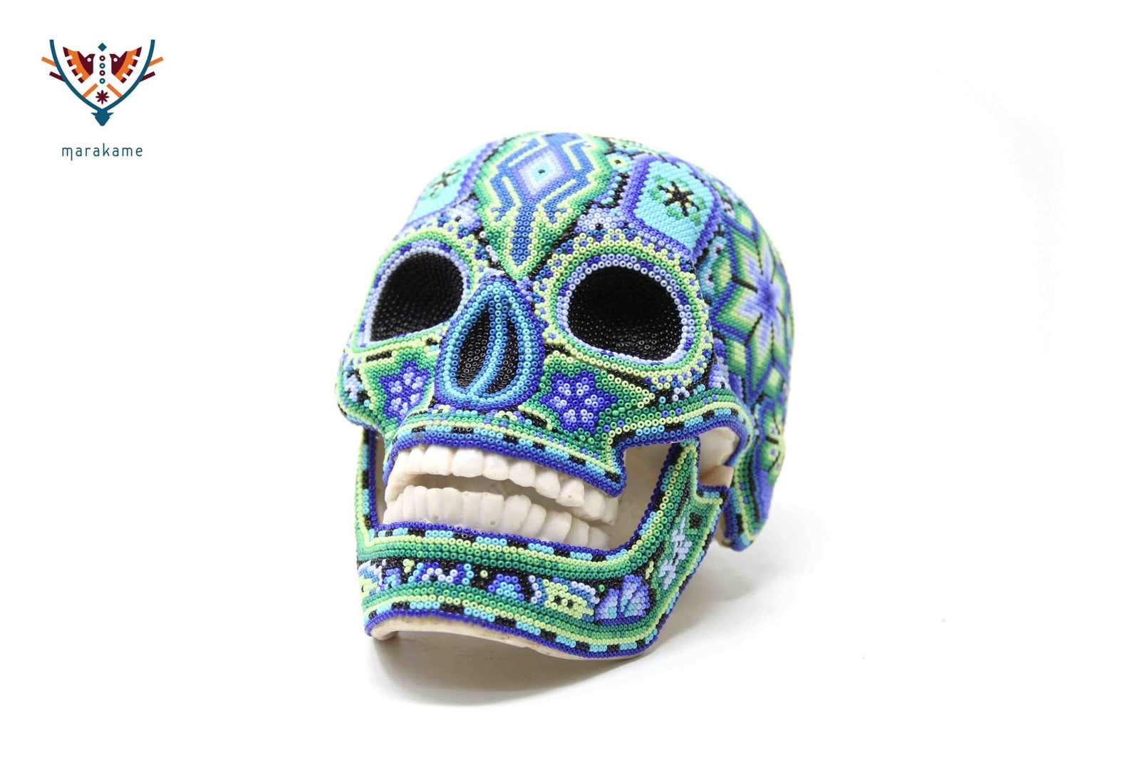 Calavera Huichol - Kutsi I - Arte Huichol - Marakame
