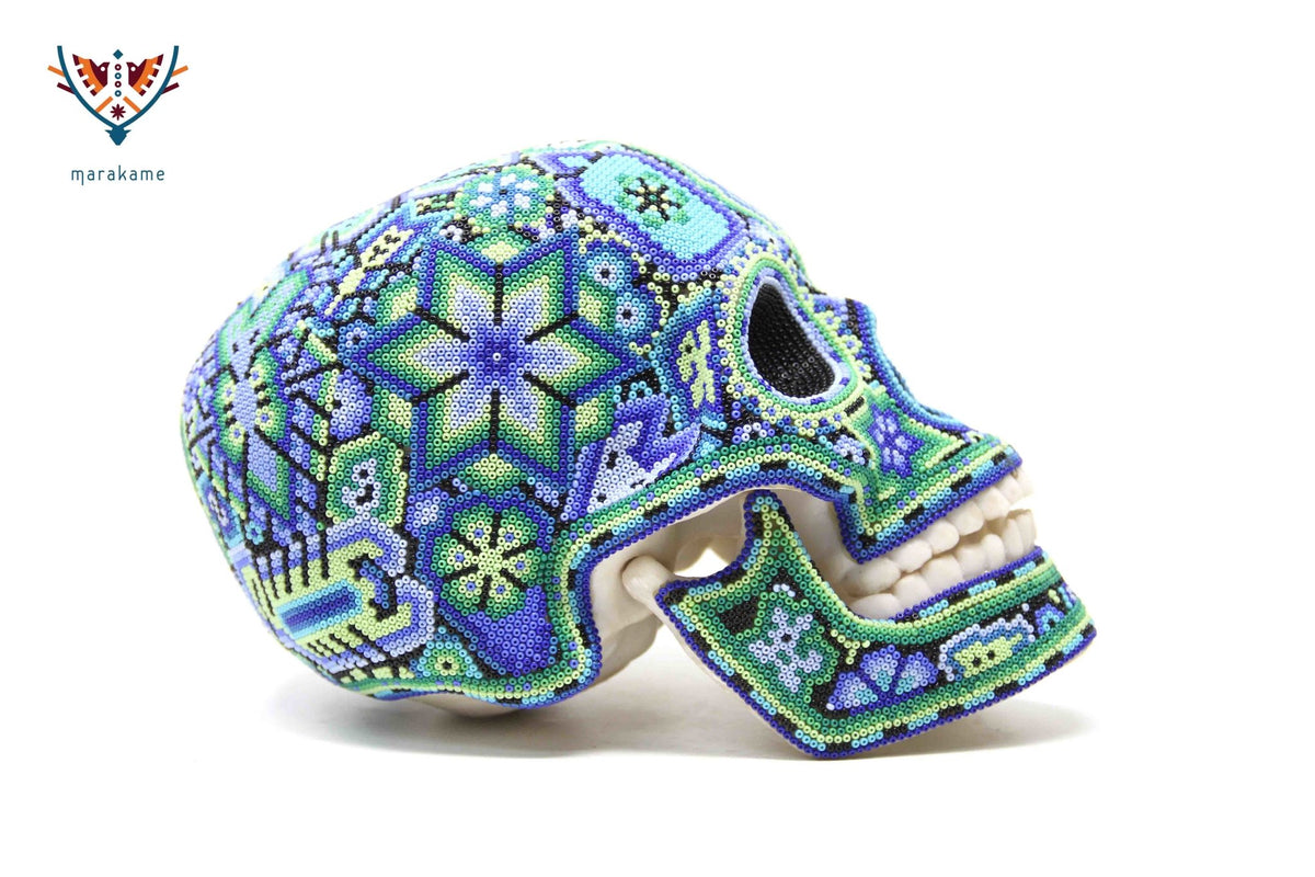 Calavera Huichol - Kutsi I - Arte Huichol - Marakame