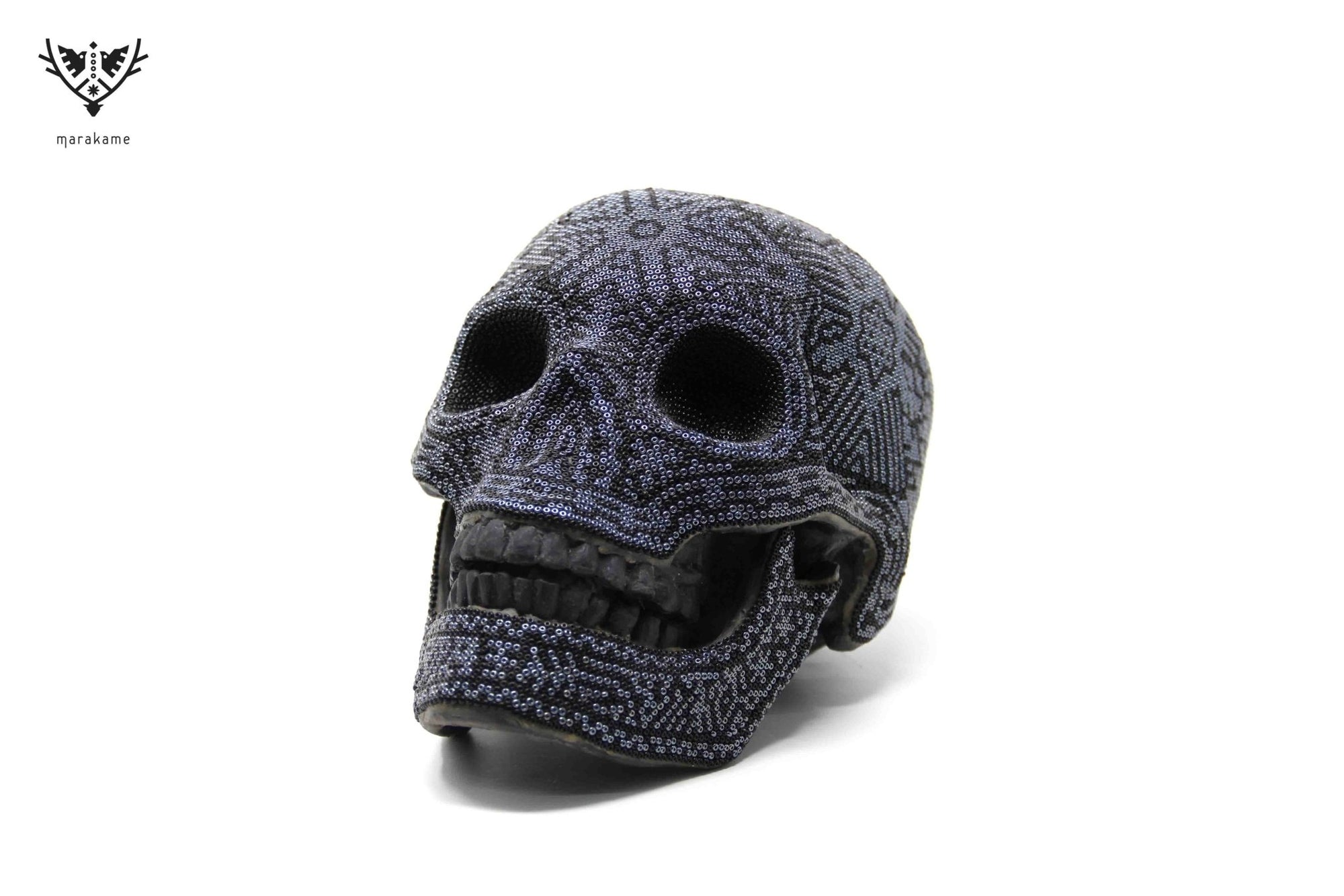 Calavera Huichol - Paritsika - Arte Huichol - Marakame