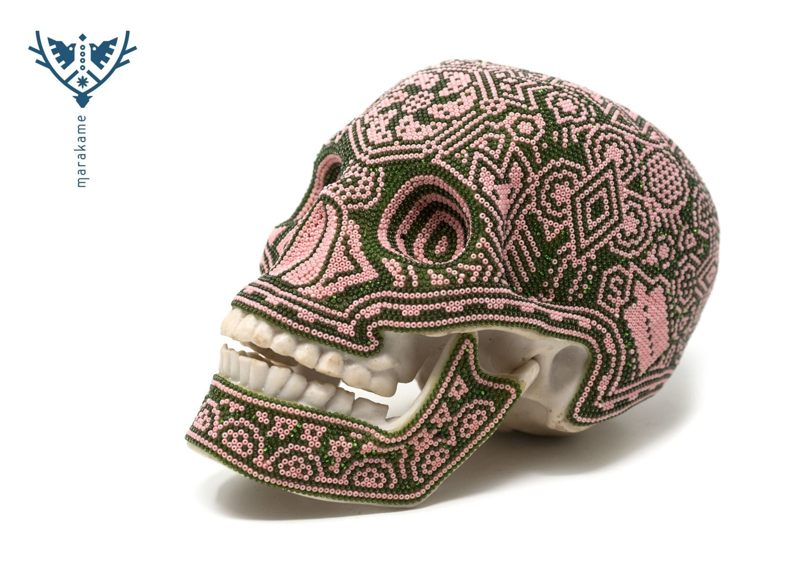 Calavera Huichol - Tatei tsamayuri - Arte Huichol - Marakame