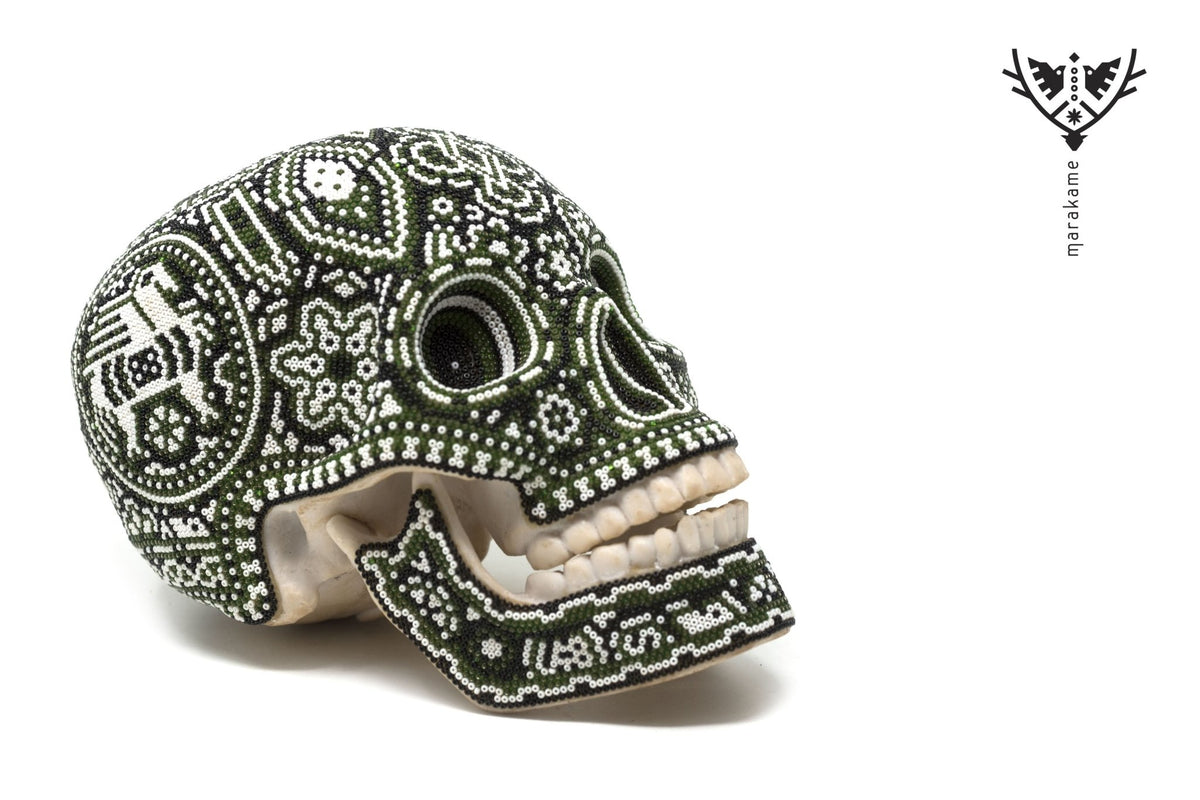 Calavera Huichol - Xetat - Arte Huichol - Marakame