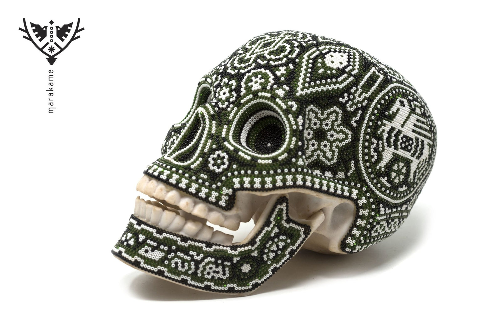 Calavera Huichol - Xetat - Arte Huichol - Marakame