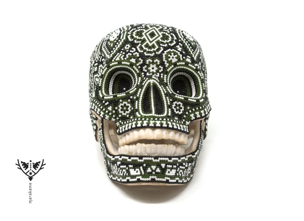 Calavera Huichol - Xetat - Arte Huichol - Marakame