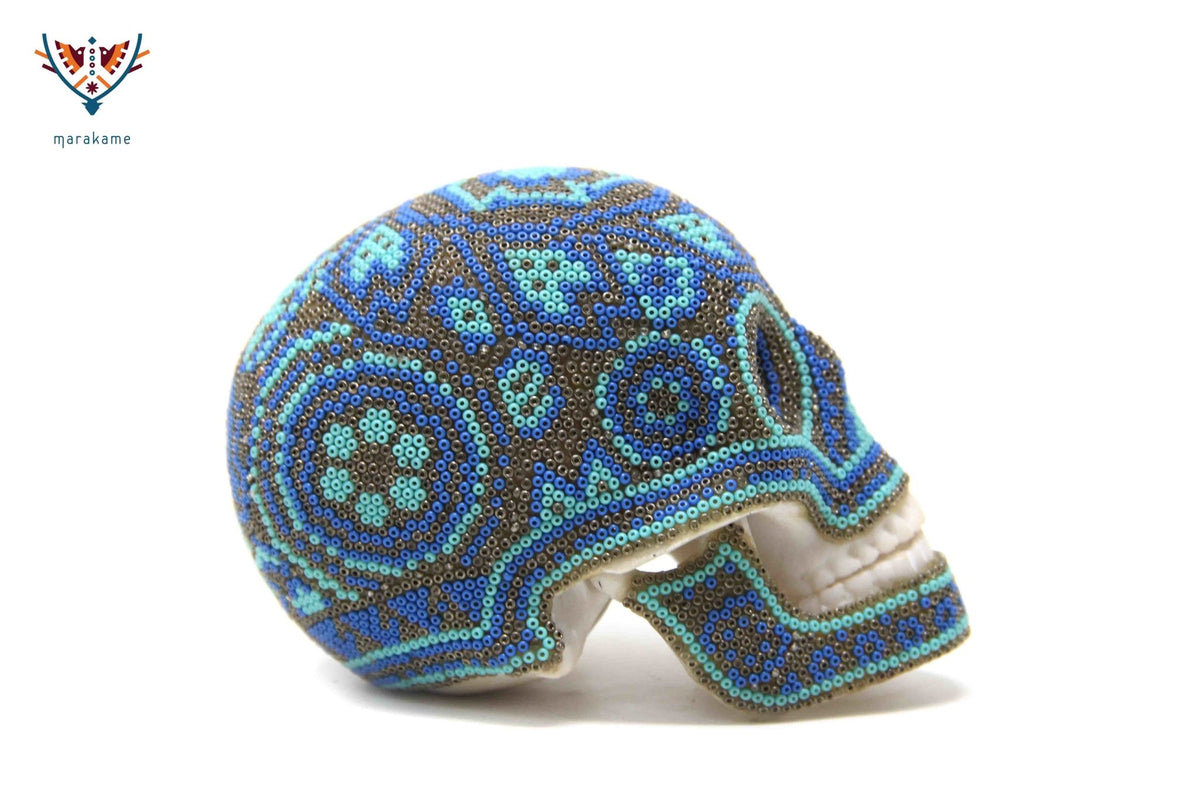 Calaverita Huichol Mini - Aikutsi IV - Arte Huichol - Marakame