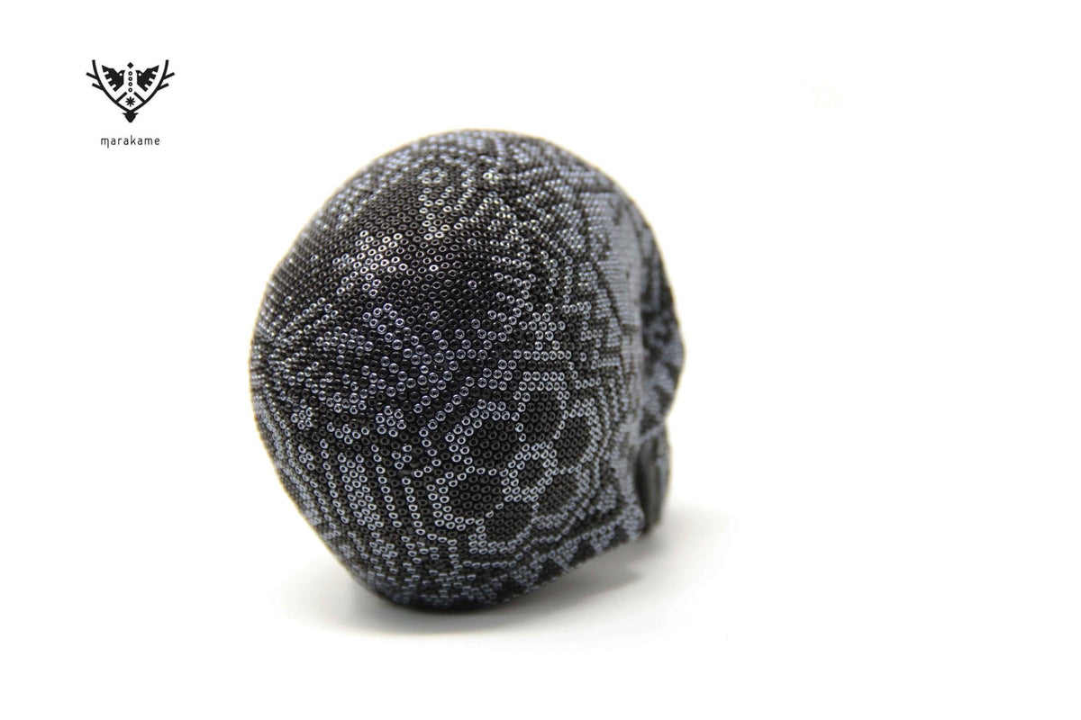 Calaverita Huichol Mini - &quot;Ratinamieni III&quot; - Arte Huichol - Marakame