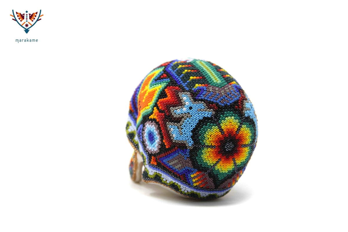 Calaverita Huichol Mini - Wa x+rikiya V - Arte Huichol - Marakame