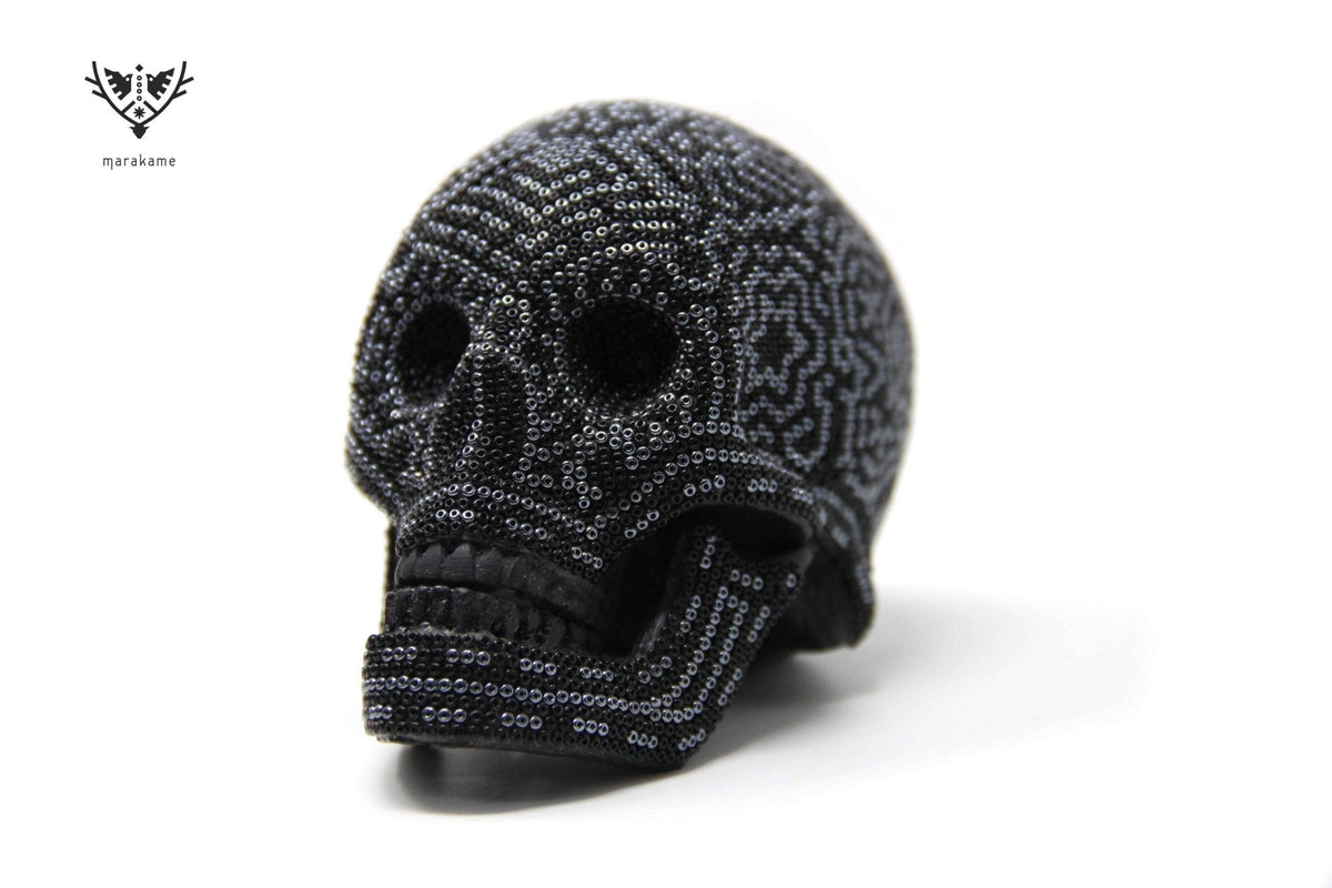 Calaverita Huichol Mini - &quot;Yurienaka II&quot; - Arte Huichol - Marakame
