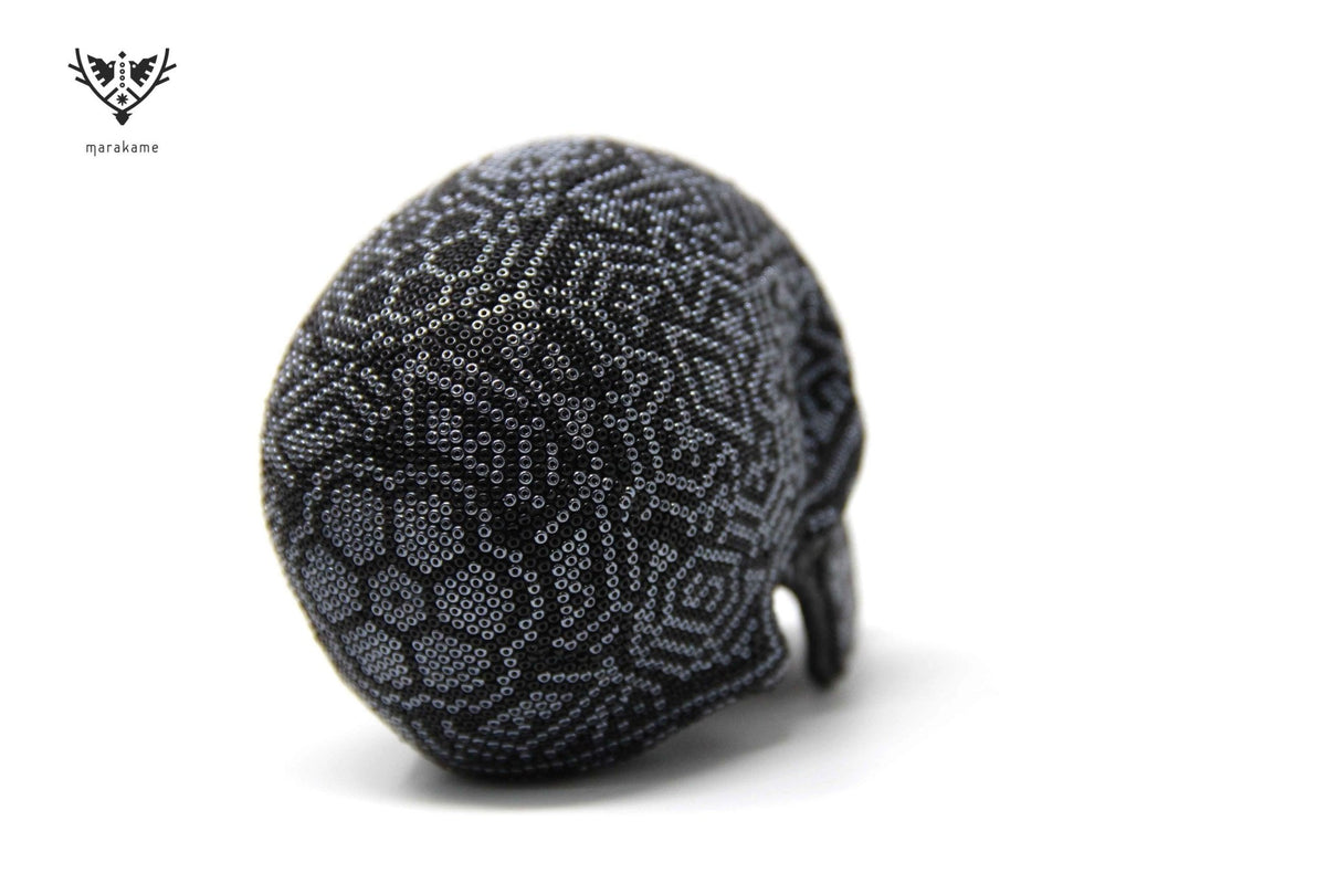 Calaverita Huichol Mini - &quot;Yurienaka II&quot; - Arte Huichol - Marakame