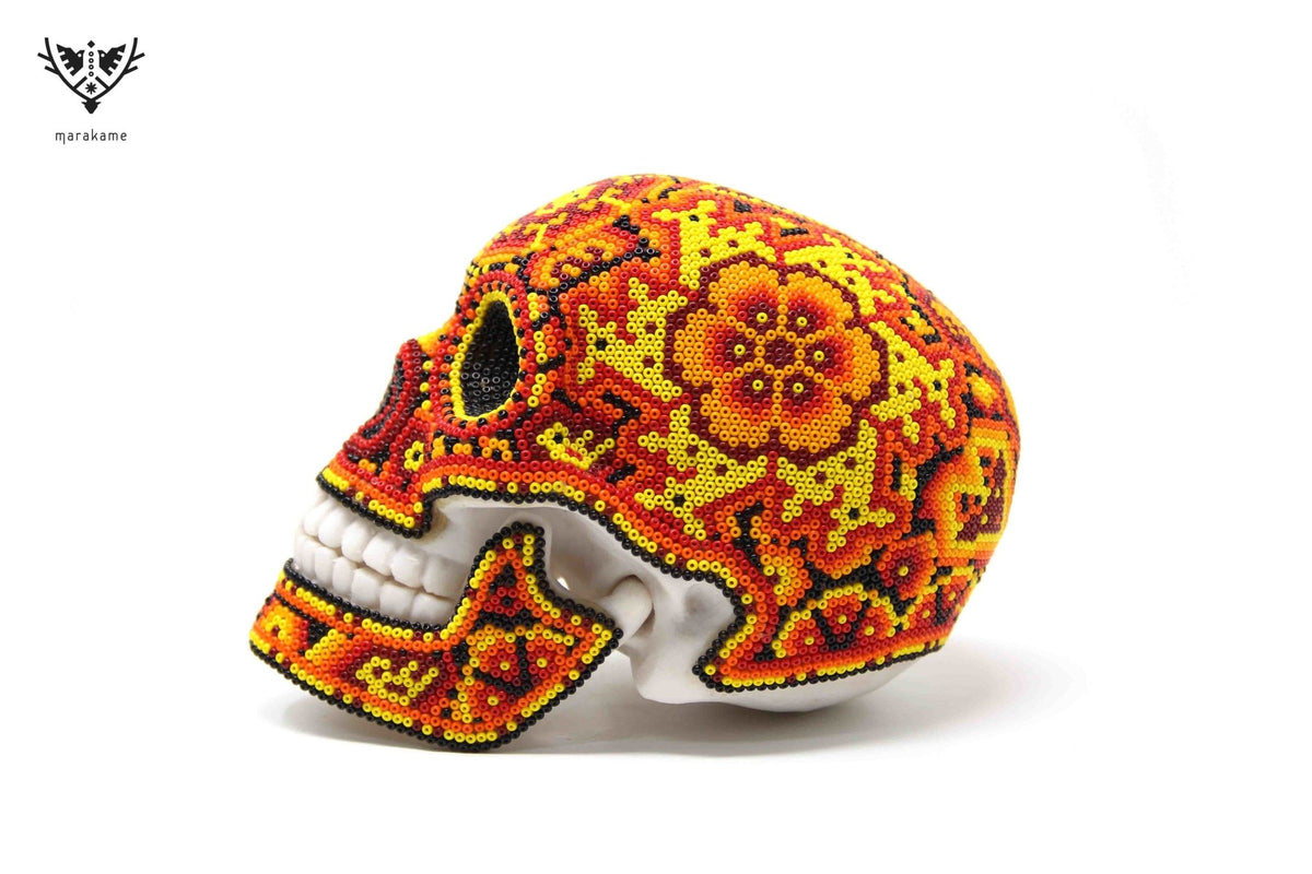 Calaverita Huichol - Paritsika III - Arte Huichol - Marakame