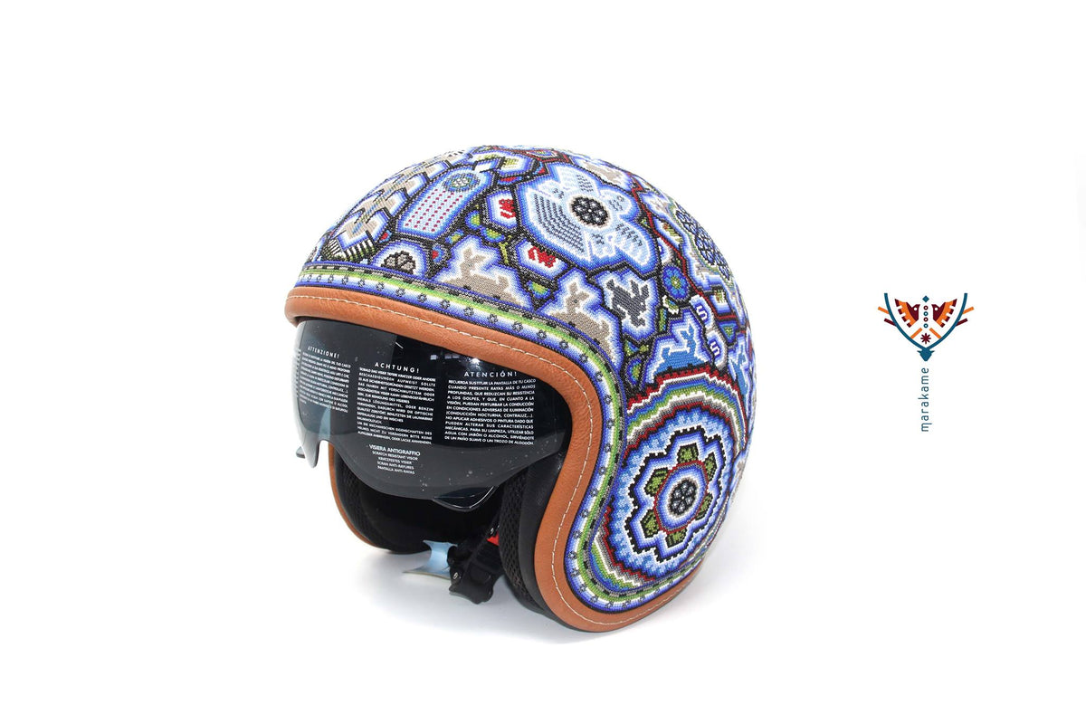 Casco Huichol &quot;Tawexikatsie&quot; - Arte Huichol - Marakame