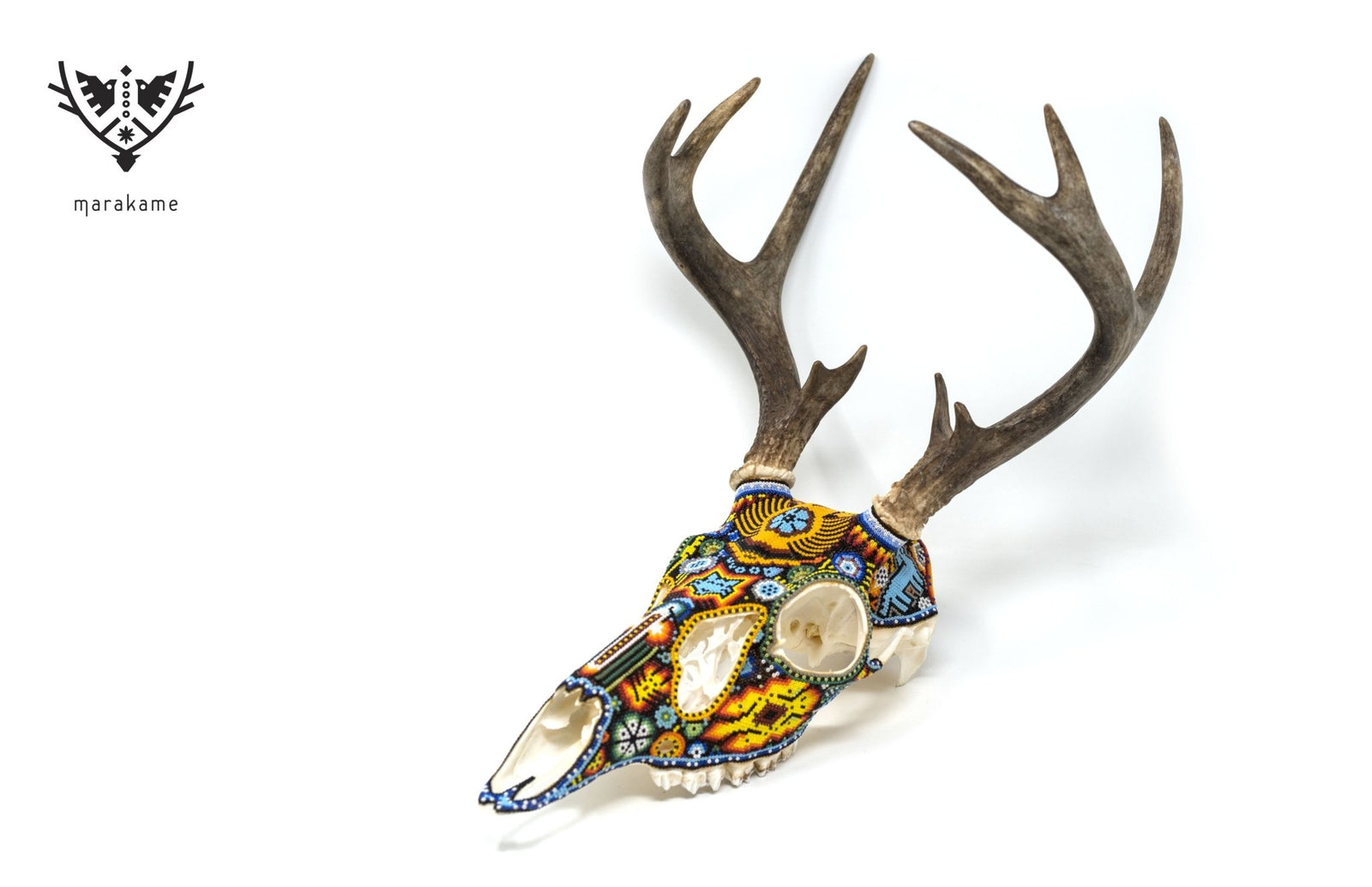 Cráneo de Venado Huichol -"Wexikia" - Arte Huichol - Marakame