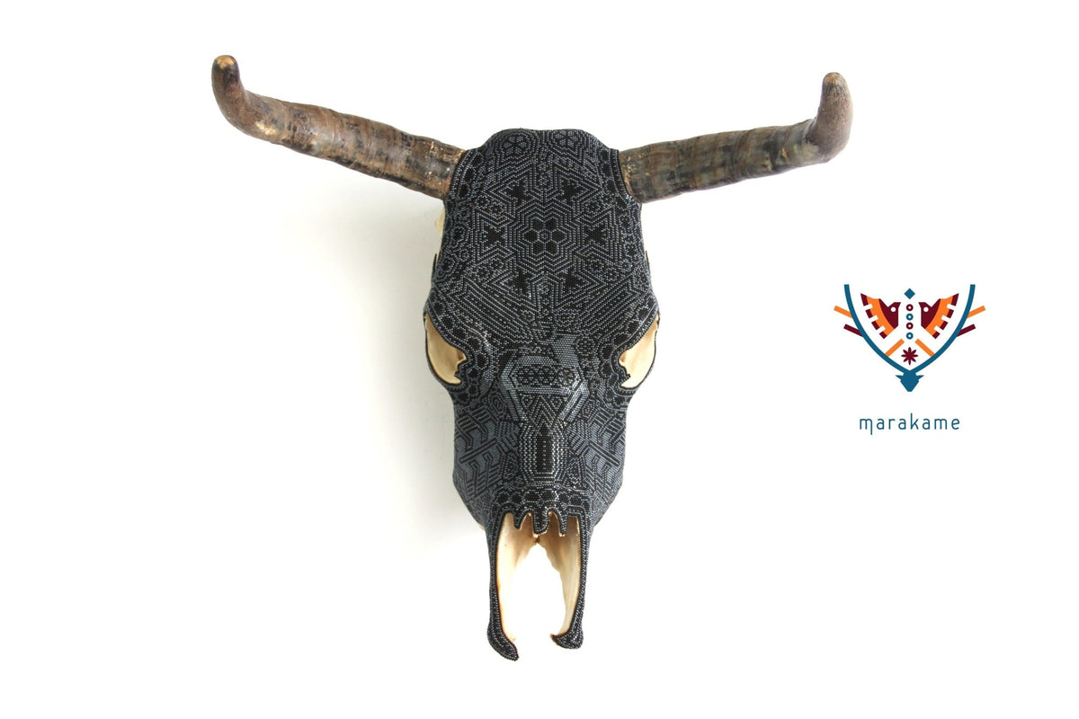 Cráneo Huichol - It+Ri - Arte Huichol - Marakame