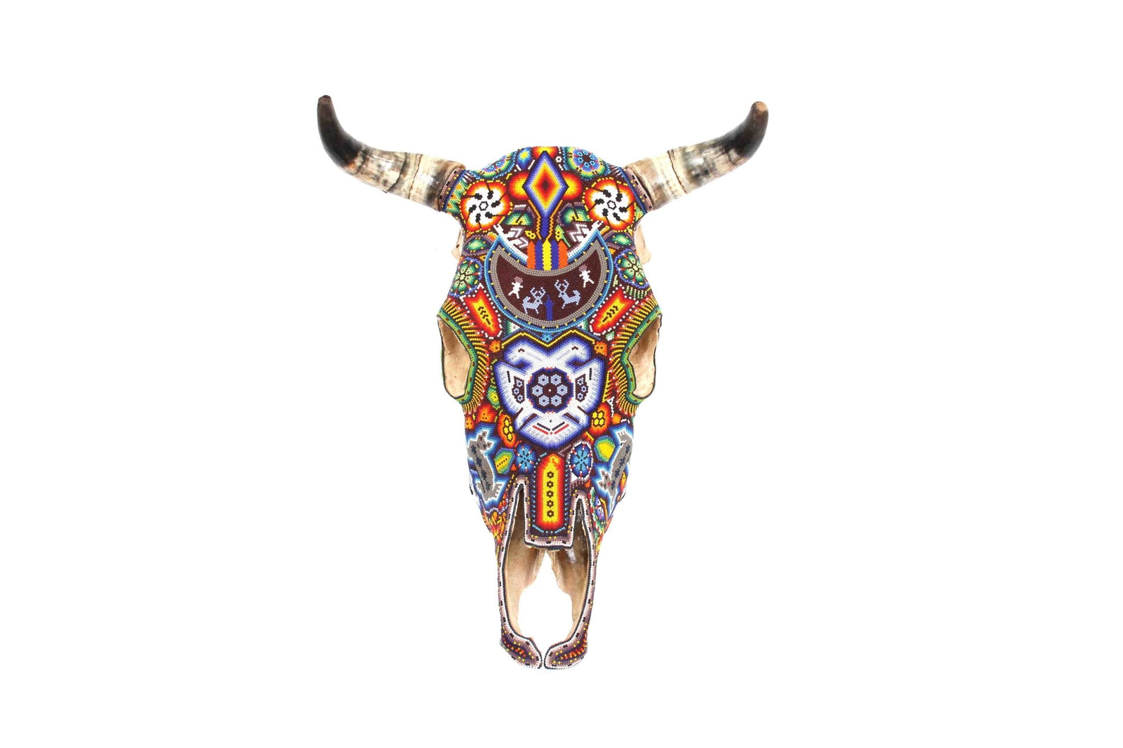 Cráneo Huichol - Tura hirie I - Arte Huichol - Marakame