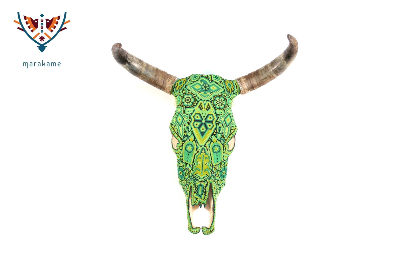 Cráneo Huichol - Yurienaka III - Arte Huichol - Marakame