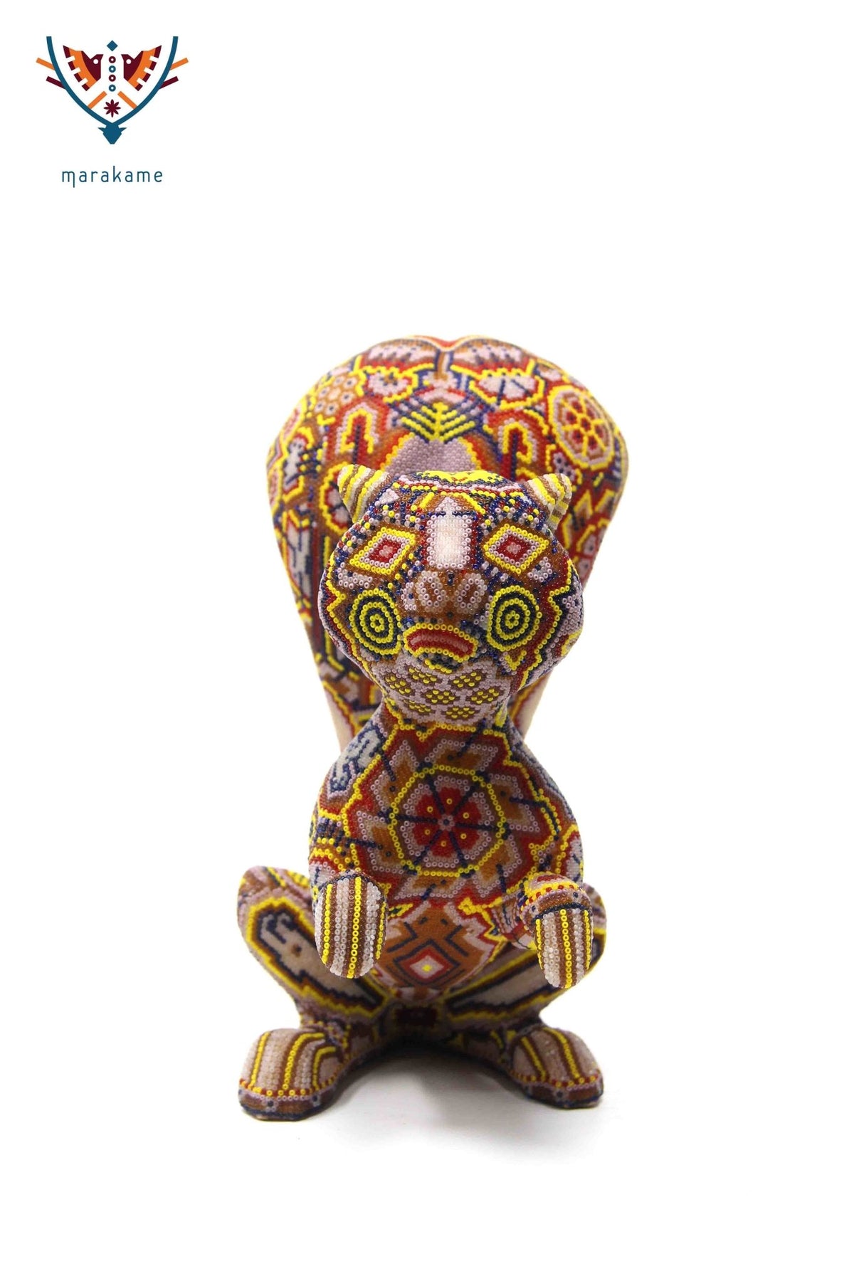 Escultura Arte Huichol Ardilla - Katira II - Arte Huichol - Marakame