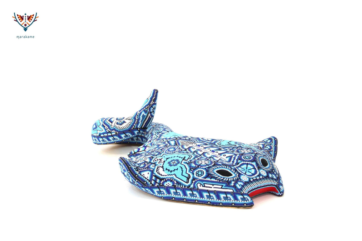 Escultura Arte Huichol - Mantarraya Haramara II - Arte Huichol - Marakame