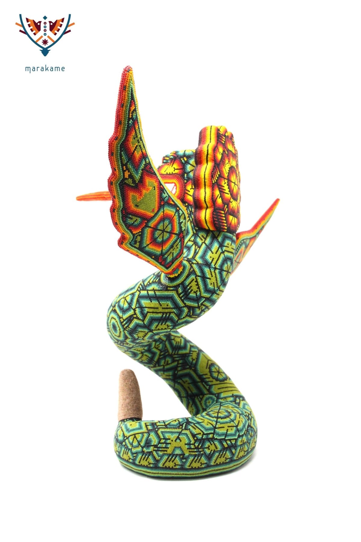 Escultura Arte Huichol - Quetzalcóatl II - Arte Huichol - Marakame