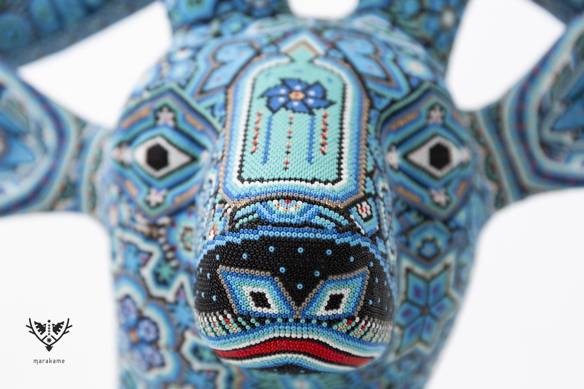 Escultura Arte Huichol Venado - Kauyumari - Arte Huichol - Marakame