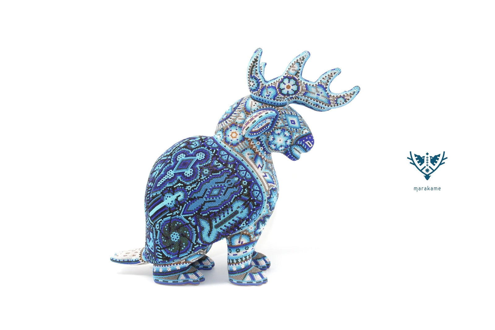 Escultura de copal -"Ayé" - Arte Huichol - Marakame